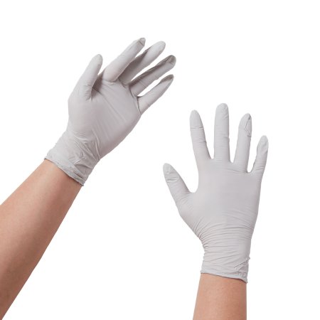 Gloves Exam Nitrile P-F STERLING® Small NonSterile Standard Cuff Length Textured Fingertips Gray Chemo Tested (200/BX 10BX/CS) by O&M Halyard  ID 50706